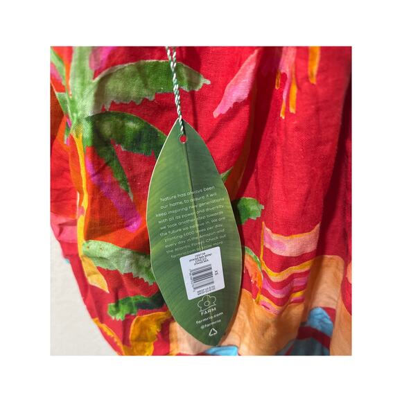 Farm Rio Ipanema One-Shoulder Cut-Out Mini Dress Size XS - Picture 7 of 7